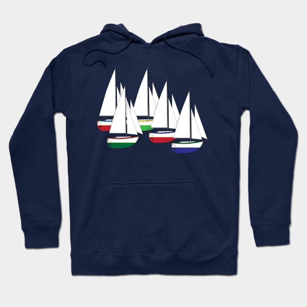 Westsail 32 Sailboats Racing Hoodie by CHBB